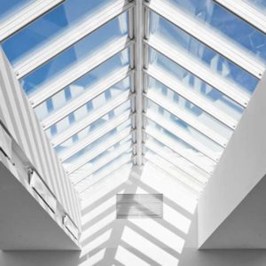 Installed Velux commercial skylight solution