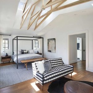Installed Velux residential skylights in bedroom